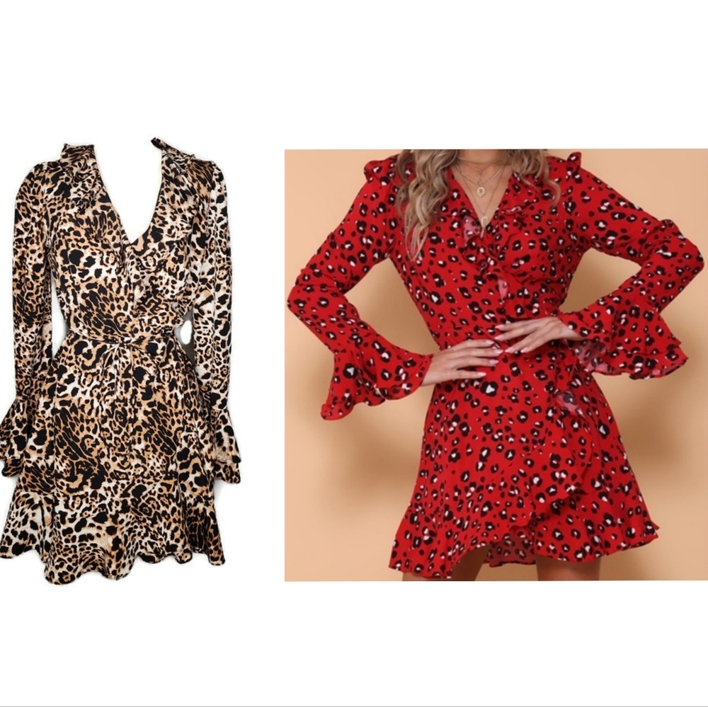 Seven Wonders Wild Child Wrap Mini Dress Size 6